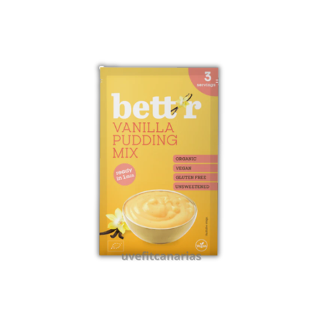 Pudding Mix Vainilla, 3 servicios - Bett´r