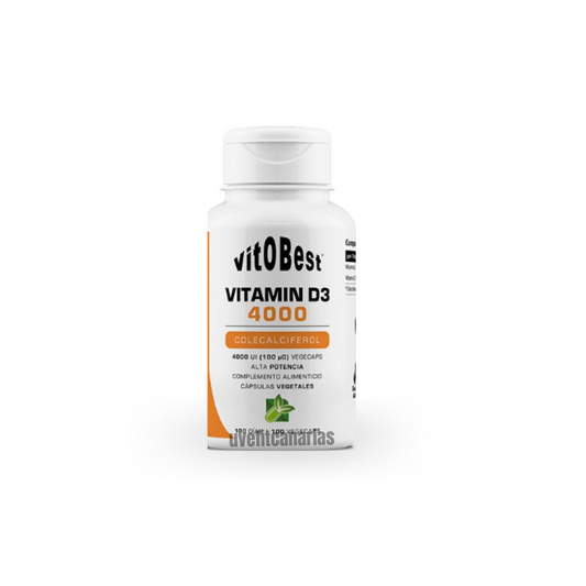 Vitamina D3 4000, 100VegeCaps - VitoBest
