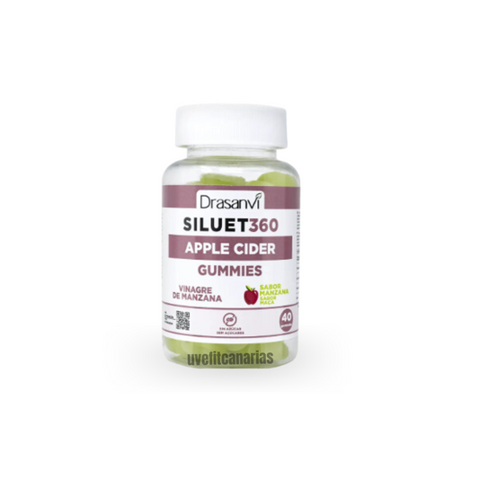 Vinagre de manzana, 40 gominolas, siluet 360 - Drasanvi