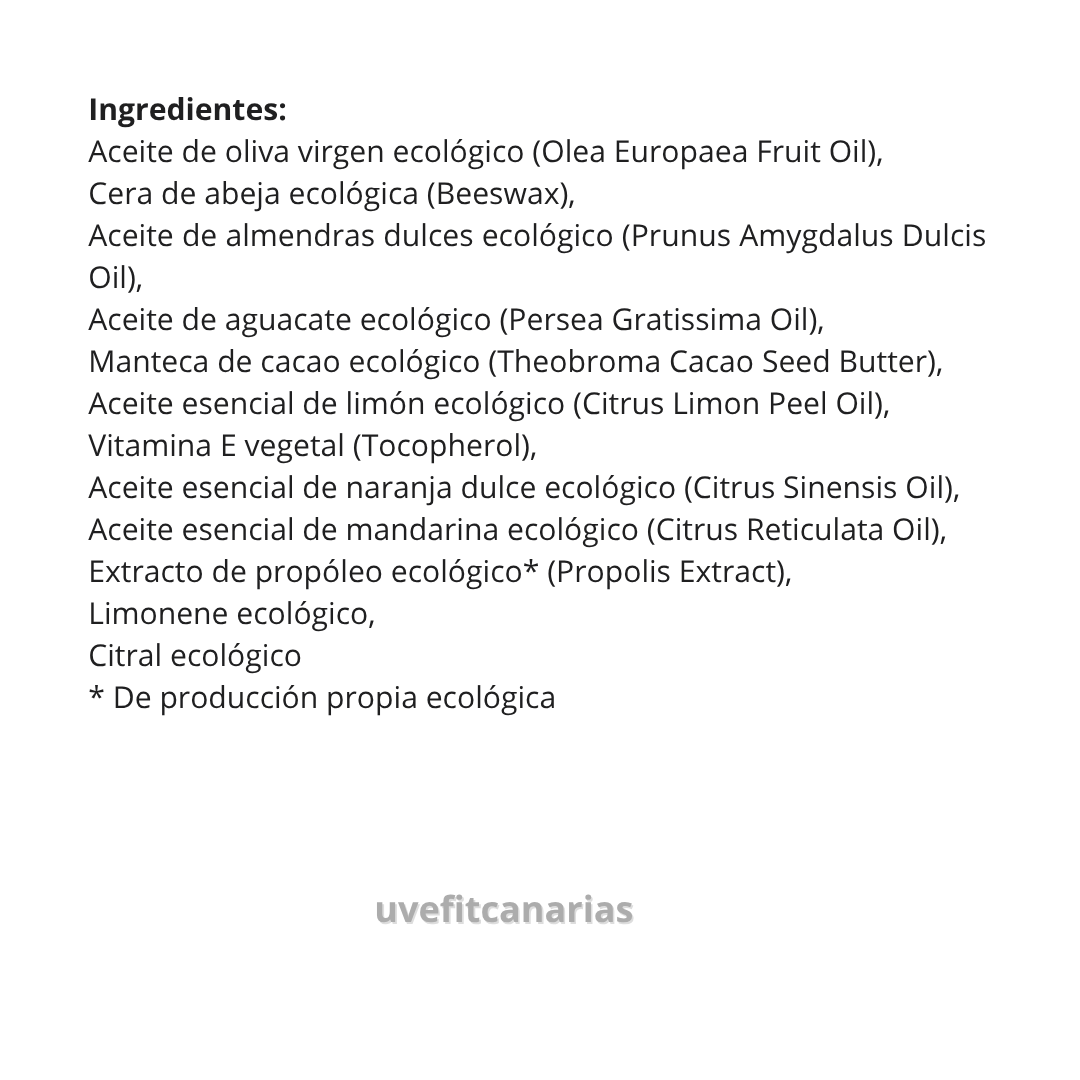 Bálsamo Labial, vitamina, aguacate y cítricos - Maybeez