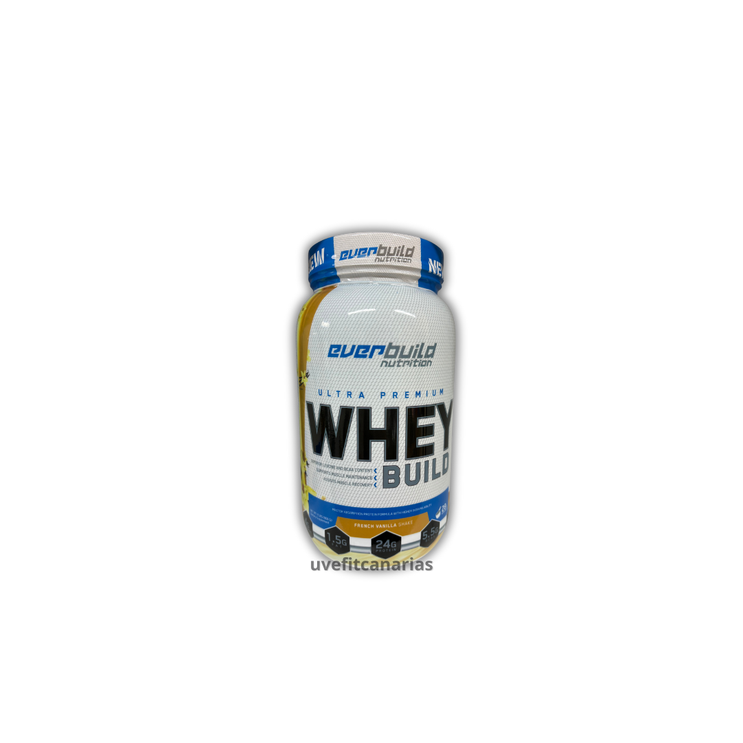 Proteína Whey Vainilla, 908gr - Ever Build Nutrition
