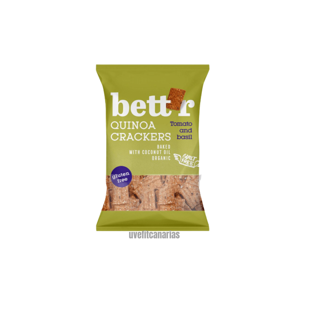 Cracker Quinoa con Tomate y Albahaca 100gr - Bett´r