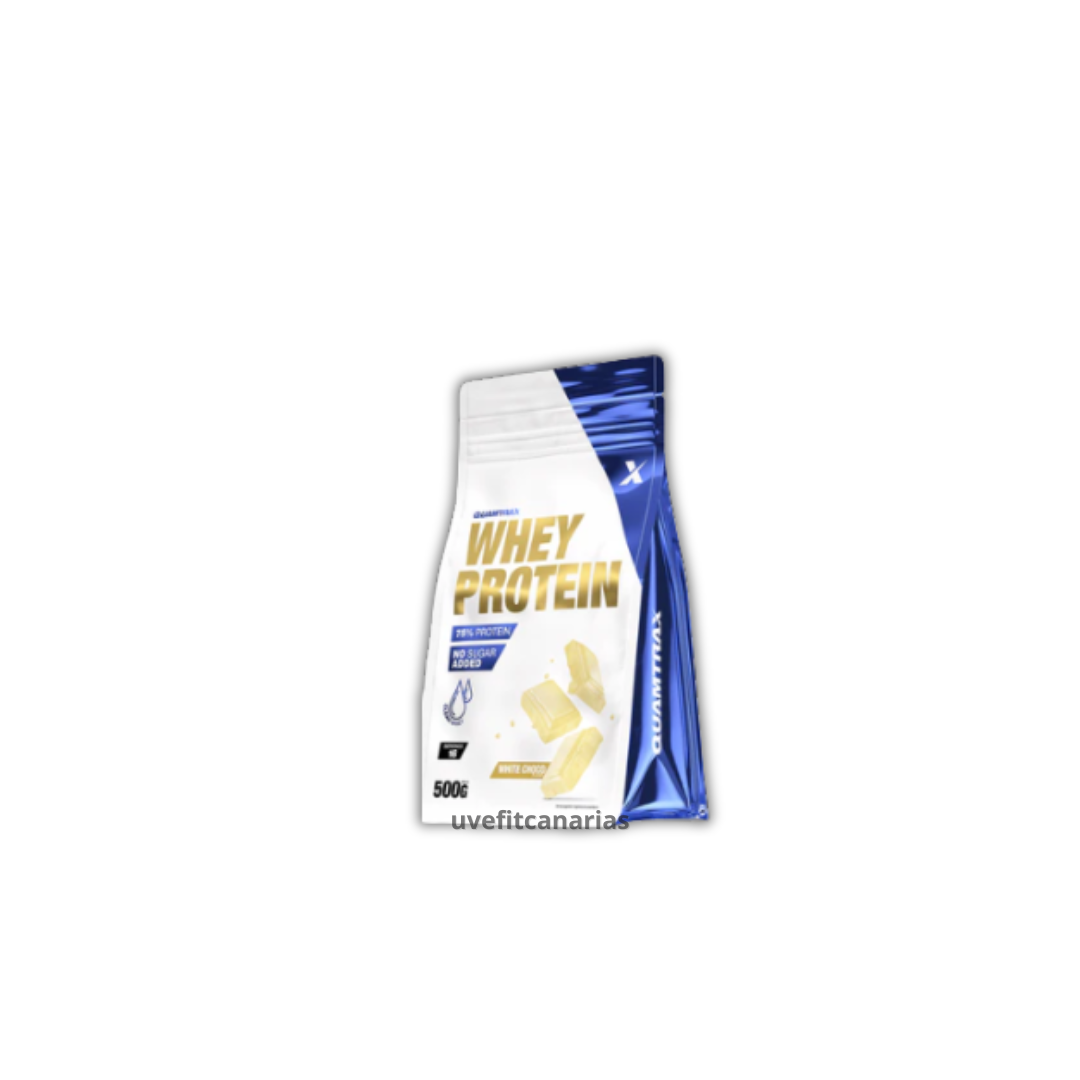 Proteína Whey, Chocolate Blanco, 500 gr - Quamtrax