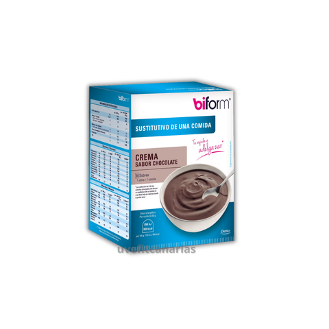 Crema Sabor Chocolate, 6 sobres - Biform