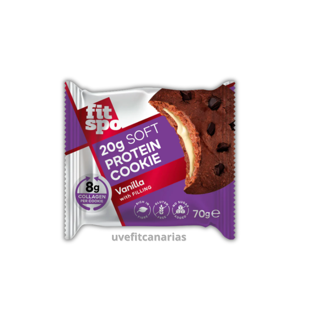 Galleta de Proteína, Vainilla, 70gr - FitSpo