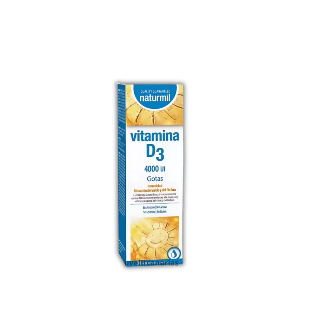 Vitamina D3 Gotas, 50ml - Naturmil