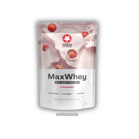 Proteína MaxWhey 100%, Fresa, 500 g - Maxi Nutrition