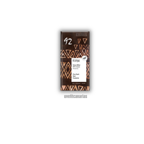 Chocolate negro 92%, 80gr - Vivani